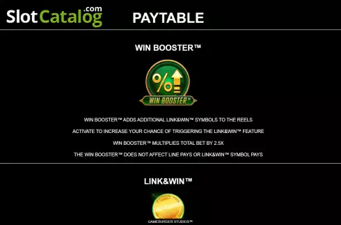 Win booster feature. William Hill Gold slot