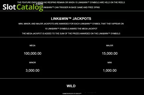 Jackpots screen. William Hill Gold slot