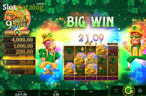 Schermo5. 9 Pots of Gold HyperSpins slot
