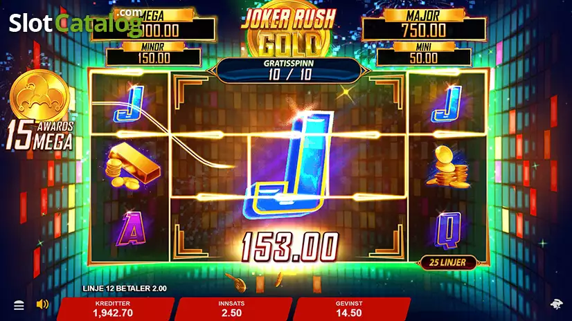 Joker Rush Gold Free Spins