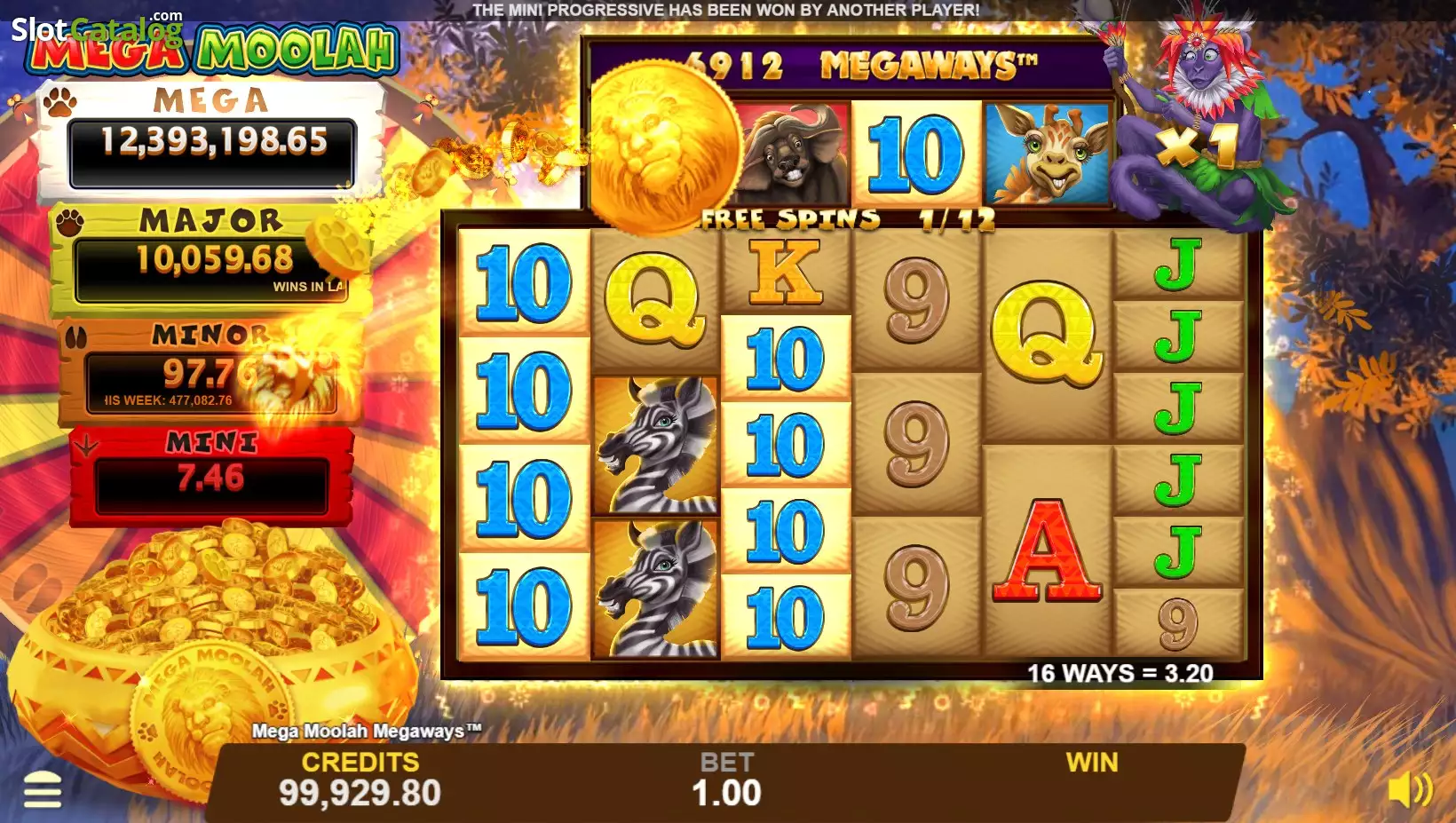Mega Moolah Slot Machine - SkyCity Online Casino