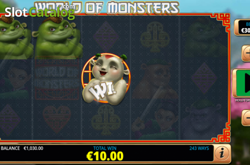 Win Screen 3. World of Monsters slot