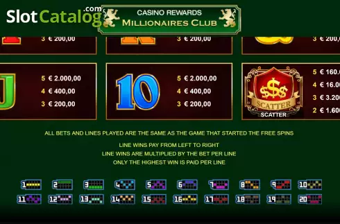 Скрин5. Casino Rewards Millionaires Club слот