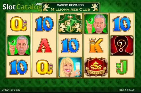 Reel Screen. Casino Rewards Millionaires Club slot