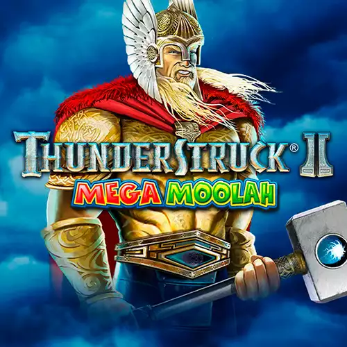 Thunderstruck II Mega Moolah ロゴ