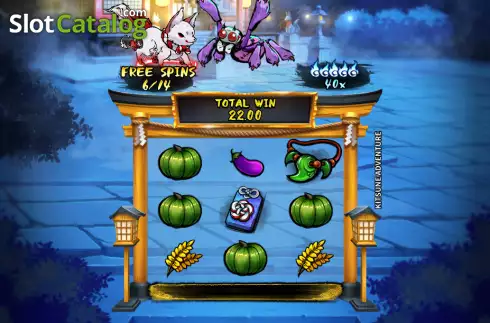 Battle screen 2. Kitsune Adventure slot