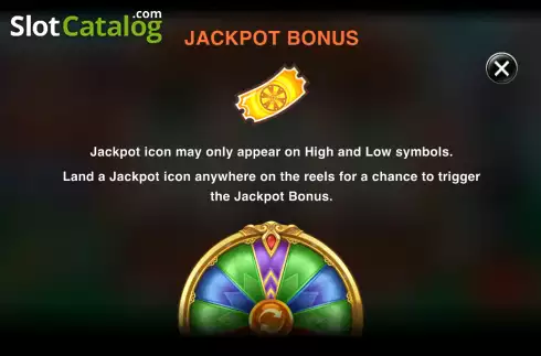 Jackpot bonus screen. Circus Jugglers Jackpots slot