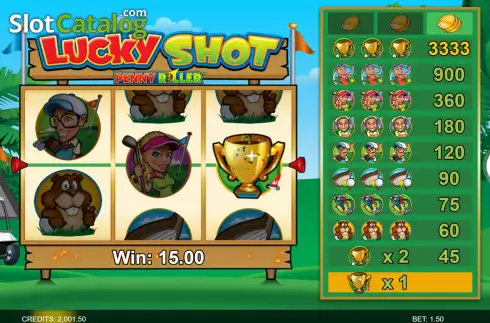 画面3. Lucky Shot (Games Global) カジノスロット
