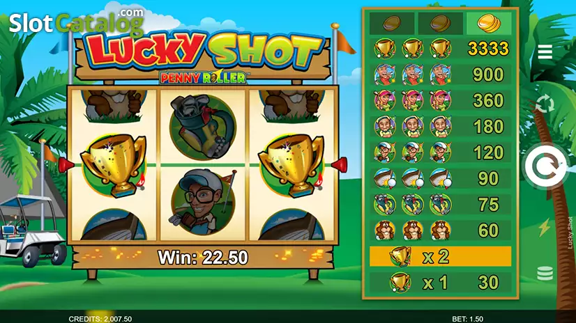 Lucky Shot Win Screen