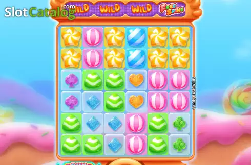 Reel screen. Candy Rush Wilds slot