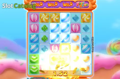 Win screen. Candy Rush Wilds slot