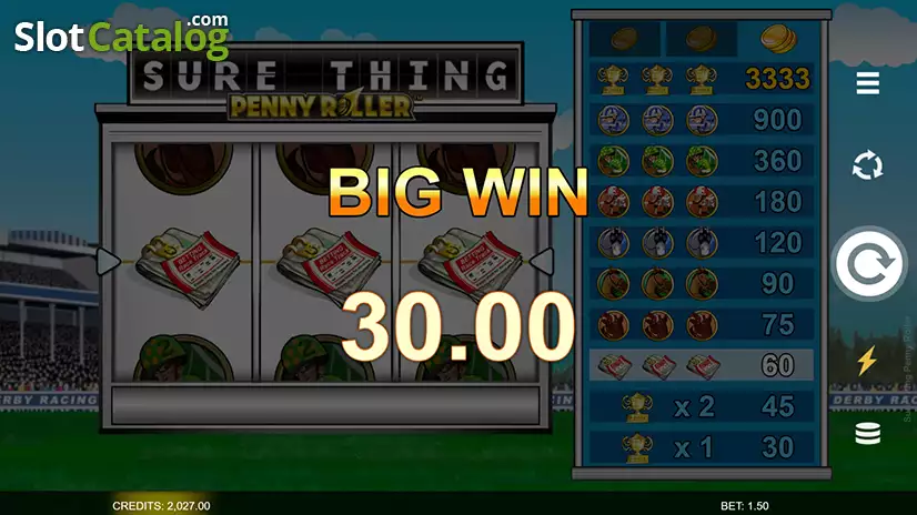 Sure Thing - Penny Roller Big Win