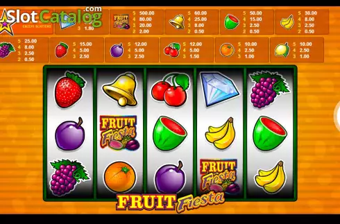 Game screen. Fruit Fiesta 9 Line slot
