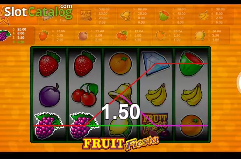 Skärmdump3. Fruit Fiesta 9 Line slot