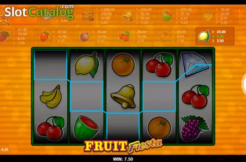 Skärmdump5. Fruit Fiesta 9 Line slot