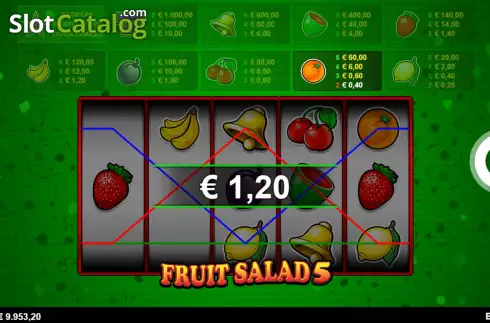 Schermo4. Fruit Salad 5-Line slot