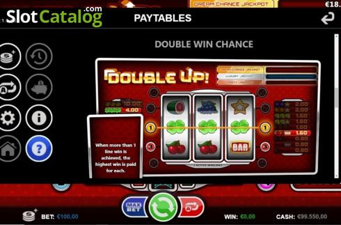 Double Win Chance. Double Up (Games Inc) slot