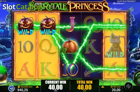 Win screen 2. Scarytale Princess slot