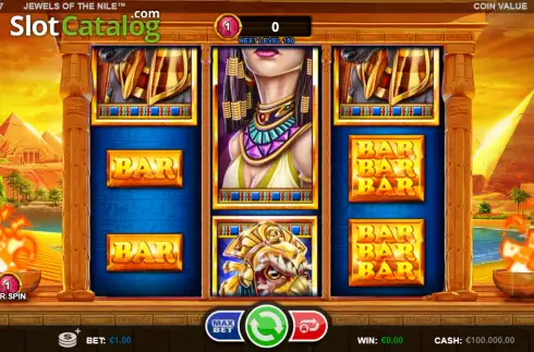 Schermo2. Jewels of the Nile (Games Inc) slot