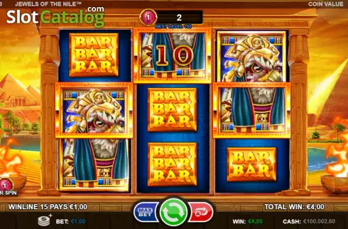 Schermo4. Jewels of the Nile (Games Inc) slot