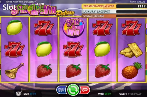 Reel screen. Spin and Win Deluxe (Games Inc) slot