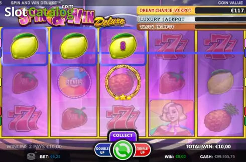Win screen 2. Spin and Win Deluxe (Games Inc) slot