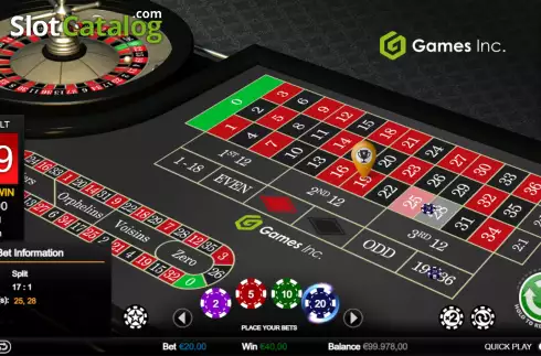 Captura de tela4. Hi-Roller Roulette (Games Inc) slot