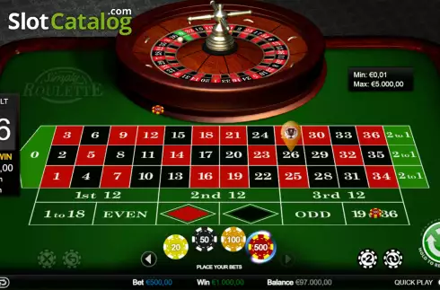 Win screen 2. Simply Roulette slot