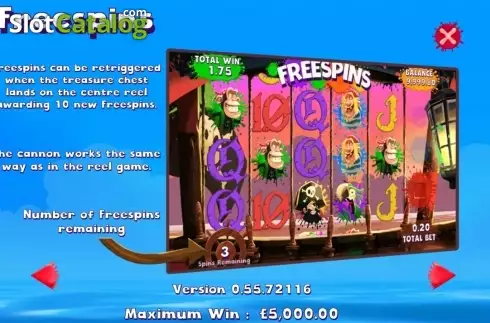 Paytable 6. Paintball Pirates slot