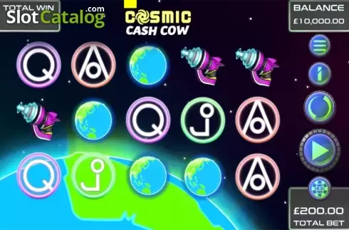 Ekran2. Cosmic Cash Cow yuvası