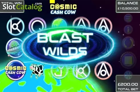 Blast wilds screen. Cosmic Cash Cow slot