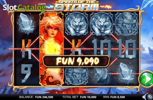 Win Screen 2. Spirits of the Storm slot