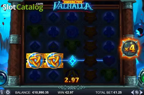 Win Screen 3. Towering Pays Valhalla slot