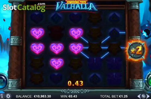 Win Screen 4. Towering Pays Valhalla slot