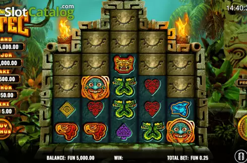 Reels Screen. Towering Ways Aztec slot