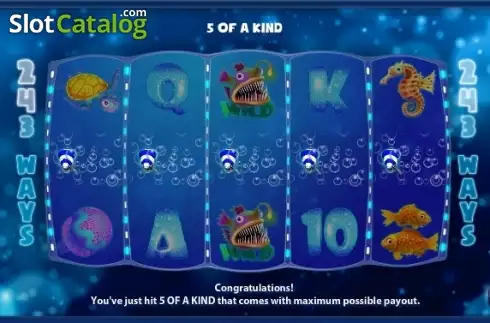Paytable 5. Sea of Gold slot
