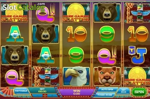 Game Workflow screen. By the Rivers of Buffalo slot