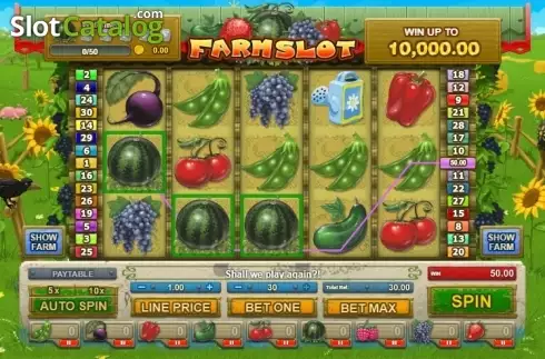Win Screen . Farm Slot slot