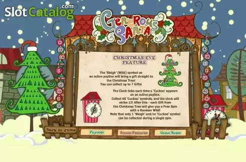 Schermo6. Generous Santa slot