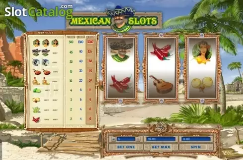 Game Workflow screen. Mexican Slots slot