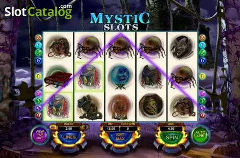 Win Screen . Mystic Slots slot