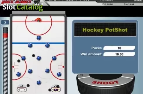 Win Screen . Hockey Potshot slot