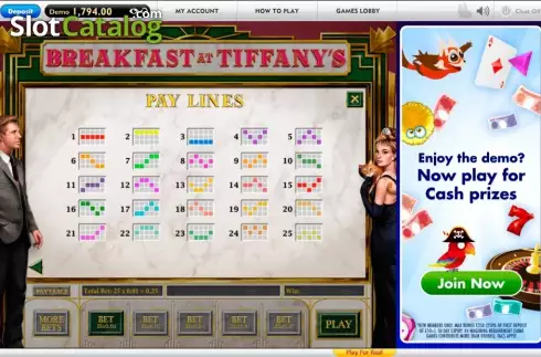 Bildschirm6. Breakfast at Tiffany's slot