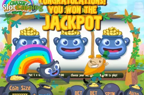 Jackpot Screen. Chasin Rainbows slot