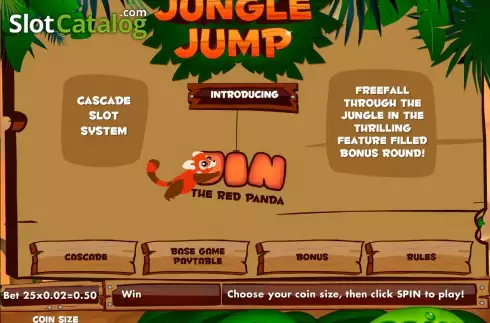 Bildschirm2. Jungle Jump slot