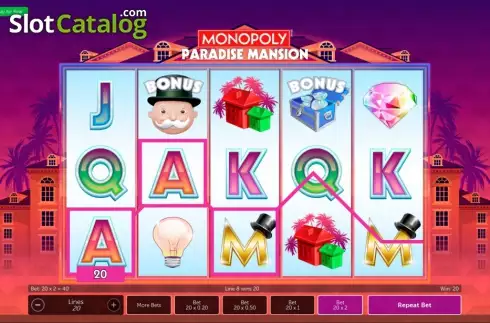 Bildschirm7. Monopoly Paradise Mansion slot