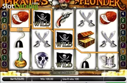 画面8. Pirate's Plunder (Gamesys) カジノスロット