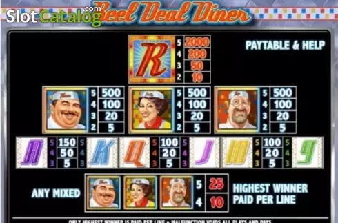 Bildschirm6. Reel Deal Diner slot