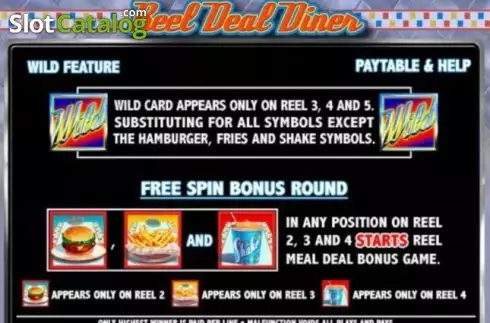 Bildschirm7. Reel Deal Diner slot