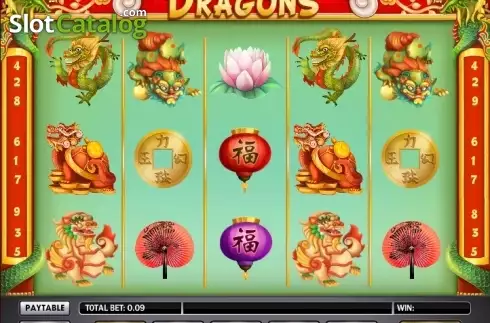 Bildschirm2. Spinning Dragons slot